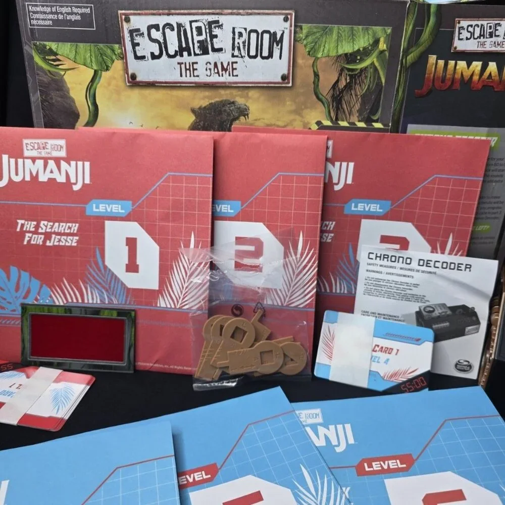 Jumanji Escape Room The Game Family Fun By Cardinal OPEN BOX Works - Picture 3 of 10